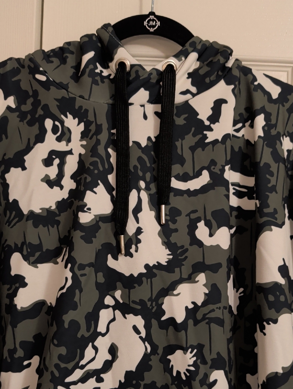 Moeguns Black, White & Olive Camo Hoodie NWOT - Picture 2 of 7